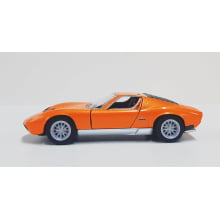  Miniatura de Ferro Lamborghini 1971 Miura P400 SV Laranja 1/34