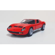  Miniatura de Ferro Lamborghini 1971 Miura P400 SV Vermelho 1/34