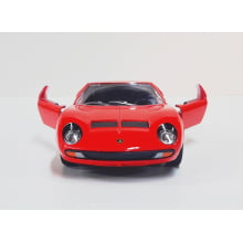  Miniatura de Ferro Lamborghini 1971 Miura P400 SV Vermelho 1/34