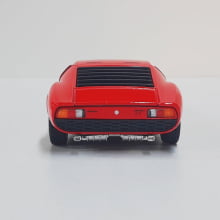  Miniatura de Ferro Lamborghini 1971 Miura P400 SV Vermelho 1/34