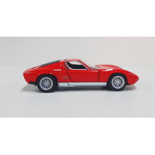  Miniatura de Ferro Lamborghini 1971 Miura P400 SV Vermelho 1/34