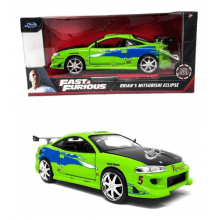 Miniatura de Ferro Mitsubishi Eclipse Velozes e Furiosos Escala 1/24