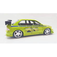 Miniatura de Ferro Mitsubishi Lancer Evo VII Velozes e Furiosos Escala 1/24