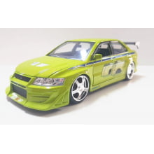 Miniatura de Ferro Mitsubishi Lancer Evo VII Velozes e Furiosos Escala 1/24