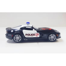 Miniatura de Ferro Policial Viper 2013 GTS Escala 1/36