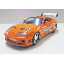 Miniatura de Ferro Toyota Supra Brian Velozes e Furiosos Escala 1/24