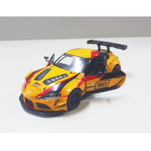 Miniatura de Ferro Toyota Supra GR Amarelo Escala 1/36