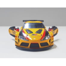 Miniatura de Ferro Toyota Supra GR Amarelo Escala 1/36