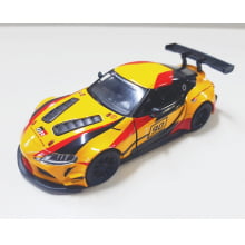 Miniatura de Ferro Toyota Supra GR Amarelo Escala 1/36