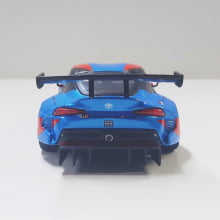 Miniatura de Ferro Toyota Supra GR Azul Escala 1/36