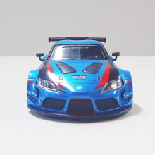 Miniatura de Ferro Toyota Supra GR Azul Escala 1/36