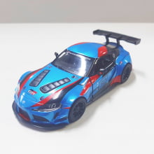 Miniatura de Ferro Toyota Supra GR Azul Escala 1/36