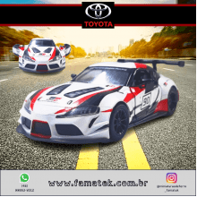 Miniatura de Ferro Toyota Supra GR Branco Escala 1/36