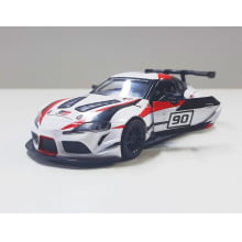 Miniatura de Ferro Toyota Supra GR Branco Escala 1/36