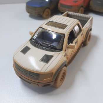 Mini 1/46 Ford F-150 Raptor Supercrew de Rali - Miniatura F-150 SVT Muddy Escala 1/46