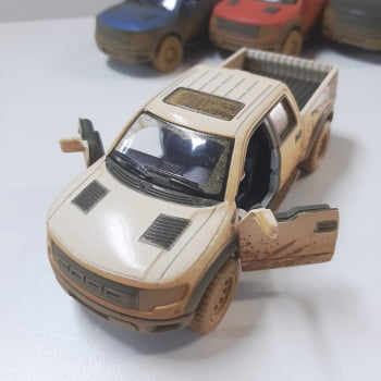 Mini 1/46 Ford F-150 Raptor Supercrew de Rali - Miniatura F-150 SVT Muddy Escala 1/46