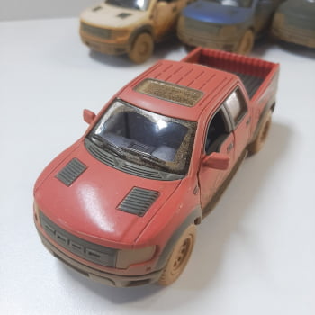 Mini 1/46 Ford F-150 Raptor Supercrew de Rali - Miniatura F-150 SVT Muddy Escala 1/46