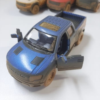 Mini 1/46 Ford F-150 Raptor Supercrew de Rali - Miniatura F-150 SVT Muddy Escala 1/46