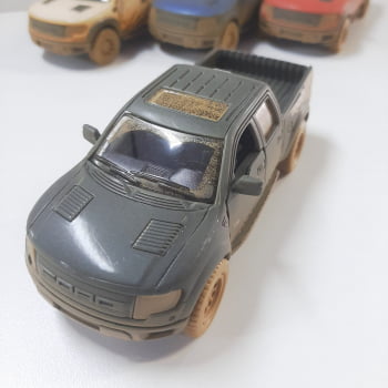 Mini 1/46 Ford F-150 Raptor Supercrew de Rali - Miniatura F-150 SVT Muddy Escala 1/46