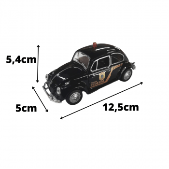 Mini 1/32 Fusca Da Polícia Federal 1967