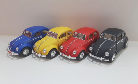 Mini 1/32 1967 Fusca Vlokswagen Classical Beetle Fosco - Miniatura Escala 1/32