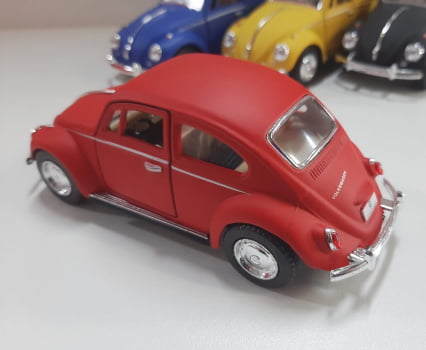 Mini 1/32 1967 Fusca Vlokswagen Classical Beetle Fosco - Miniatura Escala 1/32