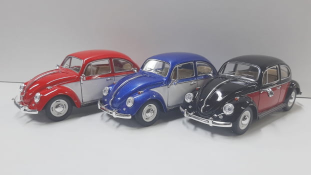 Mini 1/32 Fusca 67 Volkswagen Clássico - Miniatura Classical Beetle Escala 1/24