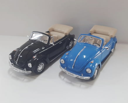 Mini 1/24 Fusca Volkswagen Beetle Conversível - Miniatura Escala 1/24