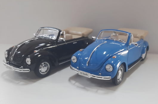 Mini 1/24 Fusca Volkswagen Beetle Conversível - Miniatura Escala 1/24