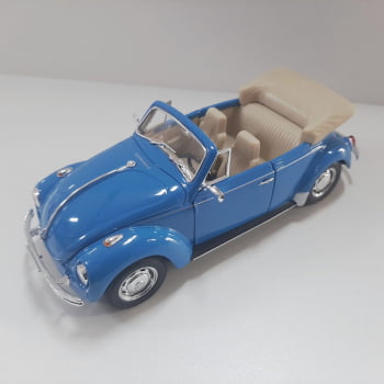 Mini 1/24 Fusca Volkswagen Beetle Conversível - Miniatura Escala 1/24