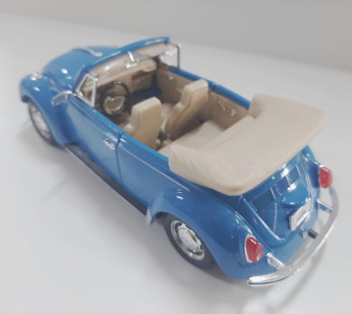 Mini 1/24 Fusca Volkswagen Beetle Conversível - Miniatura Escala 1/24