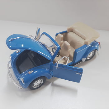 Mini 1/24 Fusca Volkswagen Beetle Conversível - Miniatura Escala 1/24