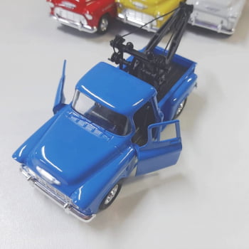 Mini 1/34 1955 Chevy Guincho Stepside Tow Truck - Miniatura Escala 1/34