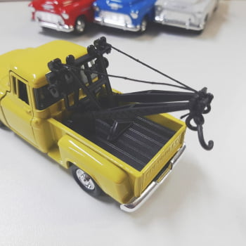 Mini 1/34 1955 Chevy Guincho Stepside Tow Truck - Miniatura Escala 1/34