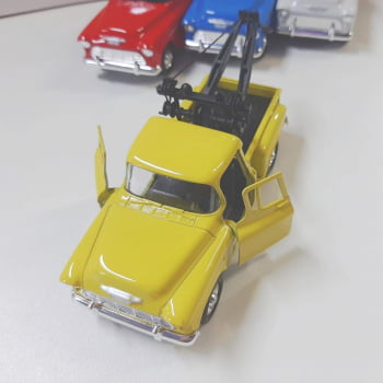 Mini 1/34 1955 Chevy Guincho Stepside Tow Truck - Miniatura Escala 1/34