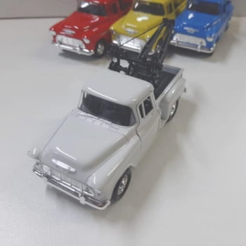 Mini 1/34 1955 Chevy Guincho Stepside Tow Truck - Miniatura Escala 1/34