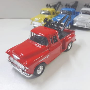 Mini 1/34 1955 Chevy Guincho Stepside Tow Truck - Miniatura Escala 1/34