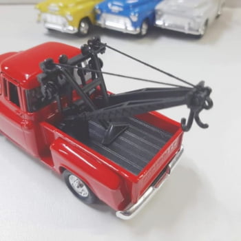 Mini 1/34 1955 Chevy Guincho Stepside Tow Truck - Miniatura Escala 1/34