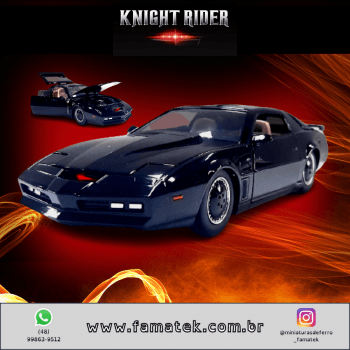 Miniatura KITT Pontiac de Ferro Super Máquina Escala 1/24