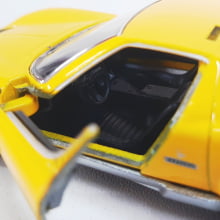  Miniatura de Ferro Lamborghini 1971 Miura P400 SV Amarelo 1/34