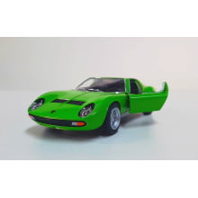  Miniatura de Ferro Lamborghini 1971 Miura P400 SV Verde 1/34