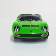  Miniatura de Ferro Lamborghini 1971 Miura P400 SV Verde 1/34