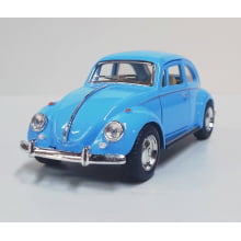  Miniatura de Ferro Volkswagen 1967 Fusca Beetle Clássico Azul 1/32