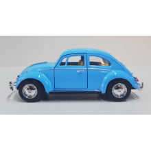  Miniatura de Ferro Volkswagen 1967 Fusca Beetle Clássico Azul 1/32