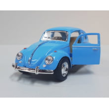  Miniatura de Ferro Volkswagen 1967 Fusca Beetle Clássico Azul 1/32