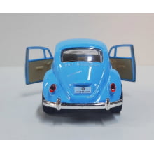  Miniatura de Ferro Volkswagen 1967 Fusca Beetle Clássico Azul 1/32