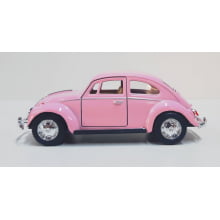  Miniatura de Ferro Volkswagen 1967 Fusca Beetle Clássico Rosa 1/32