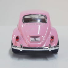  Miniatura de Ferro Volkswagen 1967 Fusca Beetle Clássico Rosa 1/32