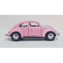  Miniatura de Ferro Volkswagen 1967 Fusca Beetle Clássico Rosa 1/32