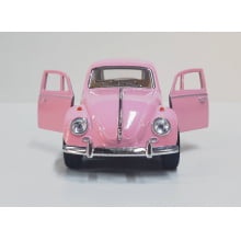  Miniatura de Ferro Volkswagen 1967 Fusca Beetle Clássico Rosa 1/32